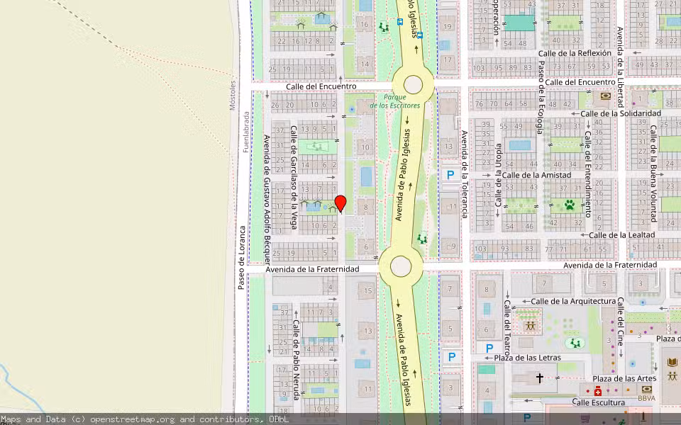 Mapa de Subasta Inmueble (Garaje) en Fuenlabrada, Madrid