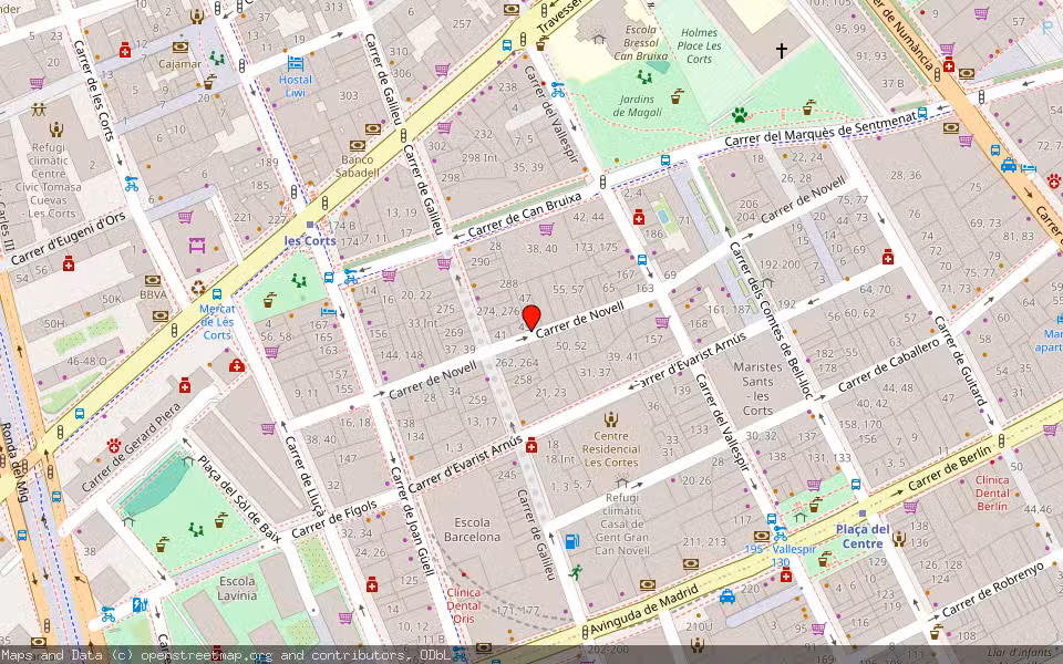 Mapa de Subasta Inmueble (Trastero) en Barcelona