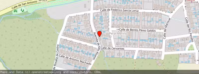 Mapa de Subasta de Inmueble (Vivienda) en Villanueva De Perales, Madrid 