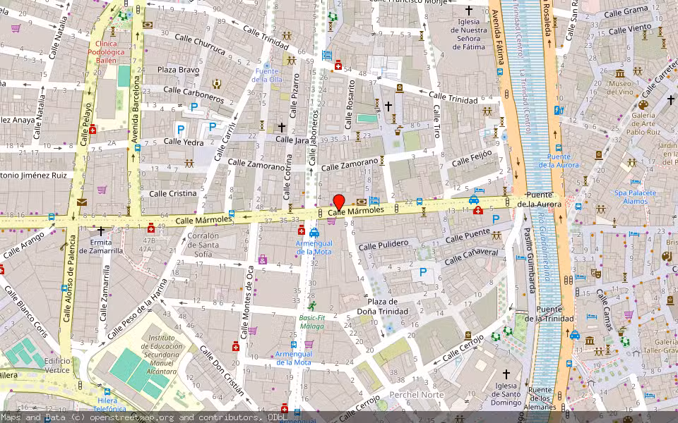 Mapa de Subasta Inmueble (Local comercial) en Málaga