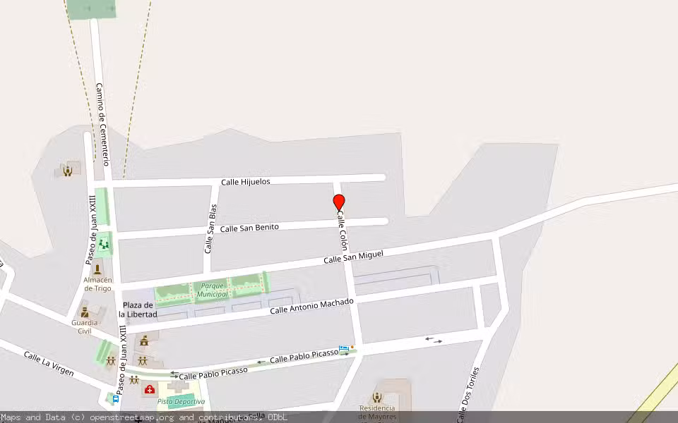 Mapa de Subasta Inmueble (Vivienda) en Agudo, Ciudad Real