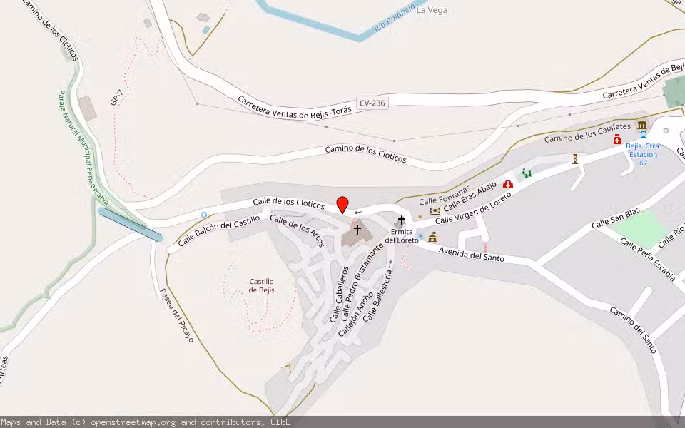 Mapa de Subasta Inmueble (Vivienda) en Bejis, Castellón/Castelló