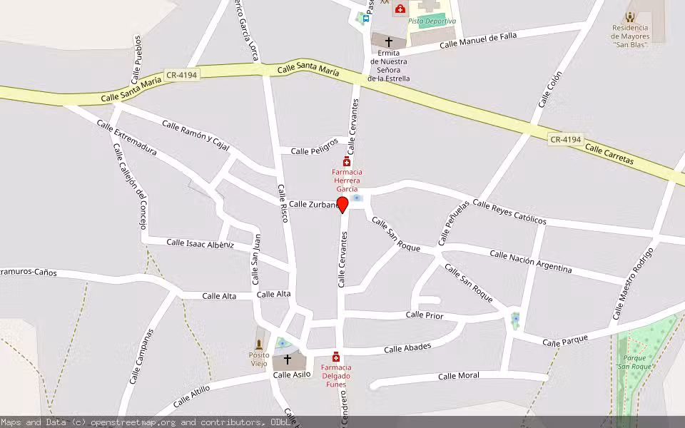 Mapa de Subasta Inmueble (Vivienda) en Agudo, Ciudad Real