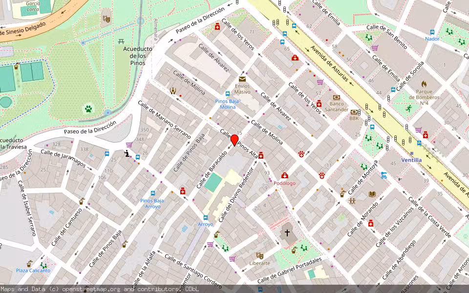Mapa de Subasta Inmueble (Vivienda) en Madrid