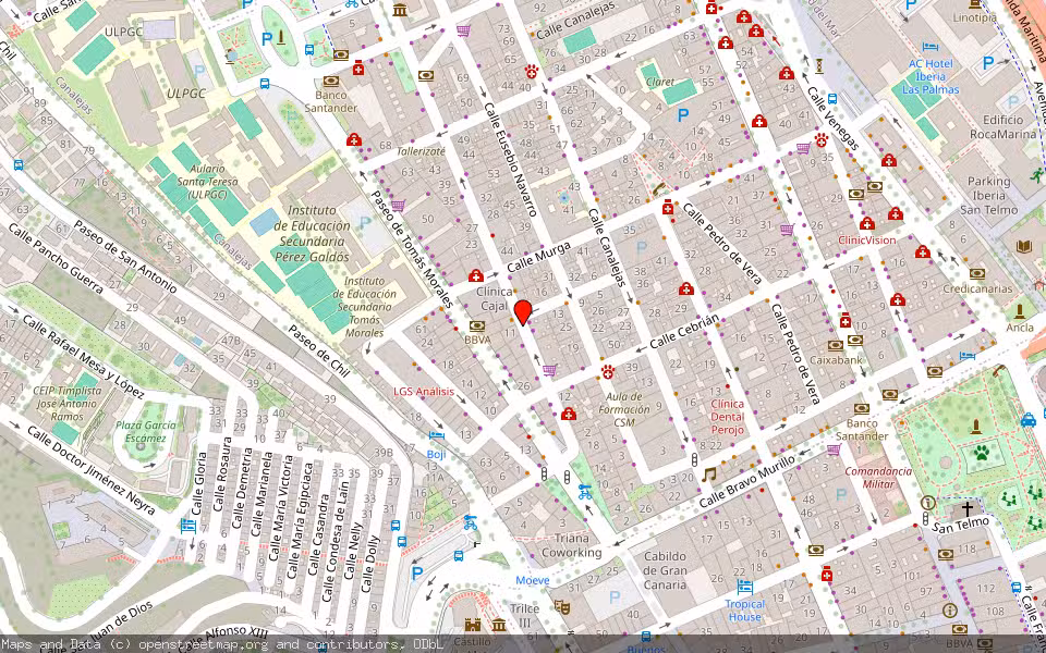 Mapa de Subasta Inmueble (Local comercial) en Las Palmas De Gran Canaria, Las Palmas