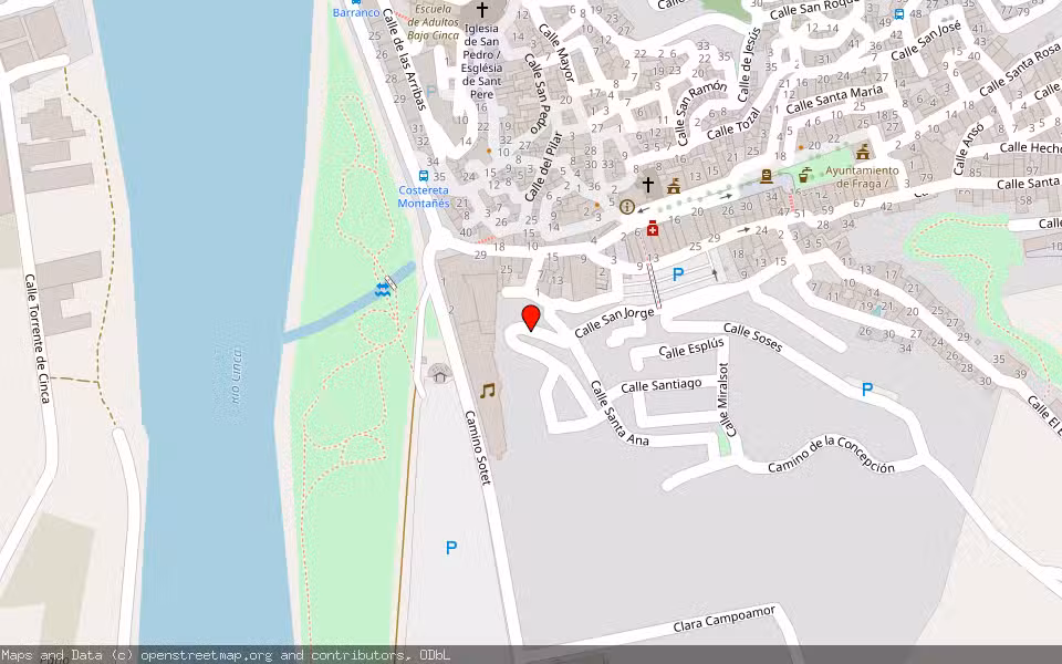 Mapa de Subasta Inmueble (Solar) en Fraga, Huesca