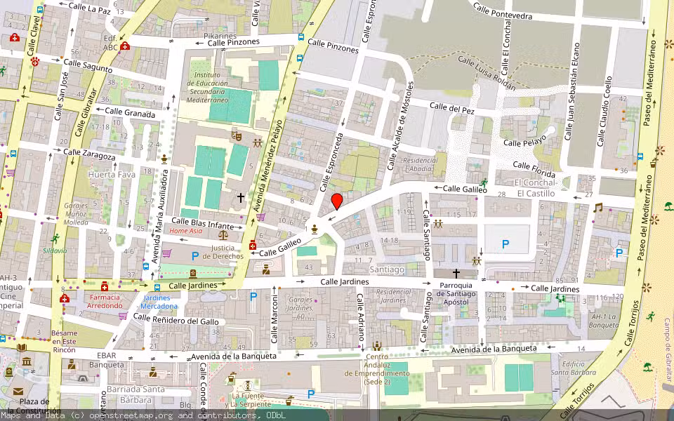 Mapa de Subasta Inmueble (Vivienda) en La Linea De La Concepcion, Cádiz