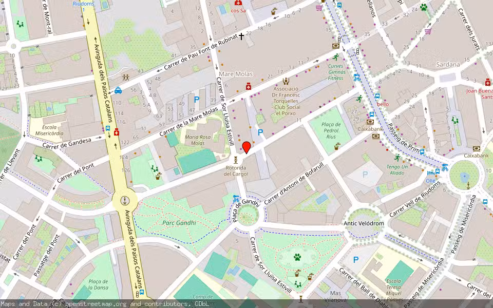 Mapa de Subasta Inmueble (Garaje) en Reus, Tarragona