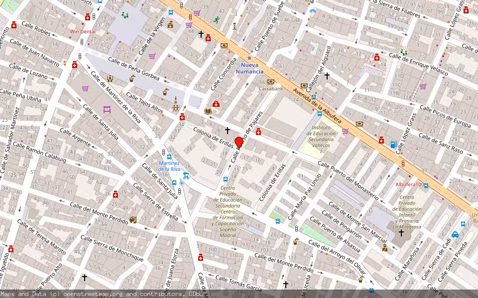 Mapa de Subasta Inmueble (Vivienda) en Madrid