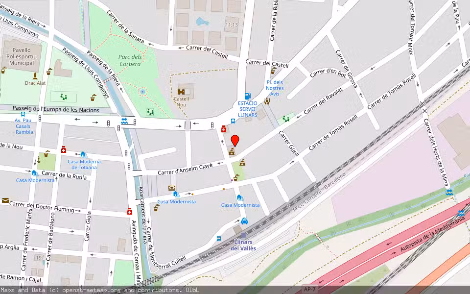 Mapa de Subasta Inmueble (Finca rústica) en Llinars Del Vallés, Barcelona