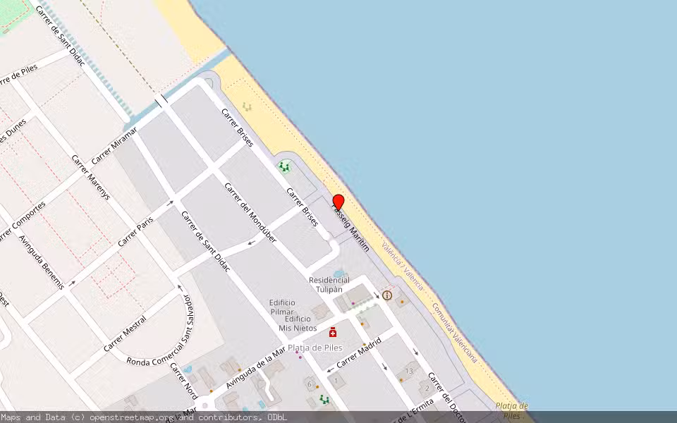 Mapa de Subasta Inmueble (Vivienda) en Piles, Valencia/València