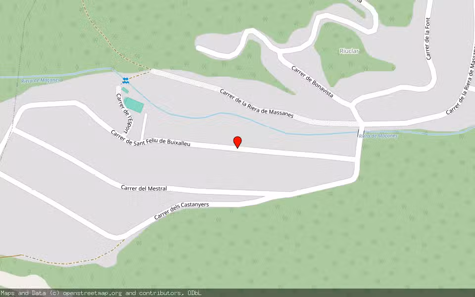 Mapa de Subasta Inmueble (Vivienda) en Massanes, Girona