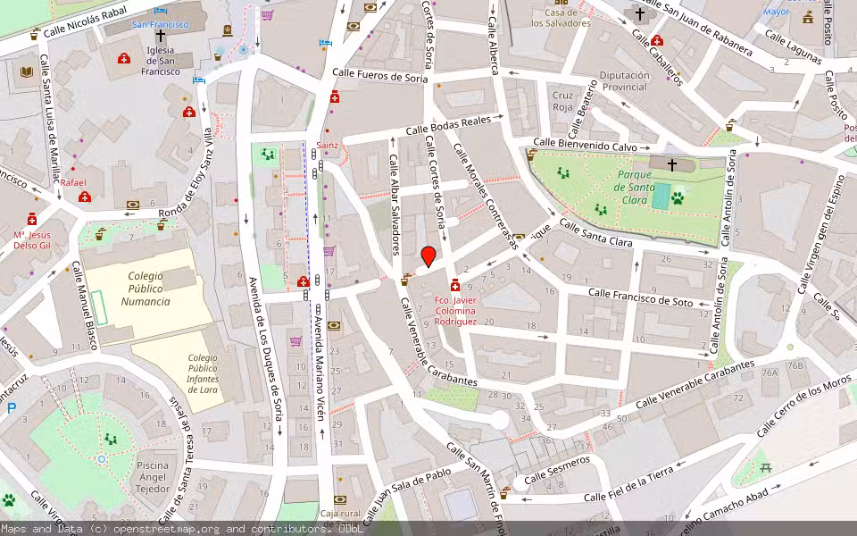 Mapa de Subasta Inmueble (Vivienda) en Soria