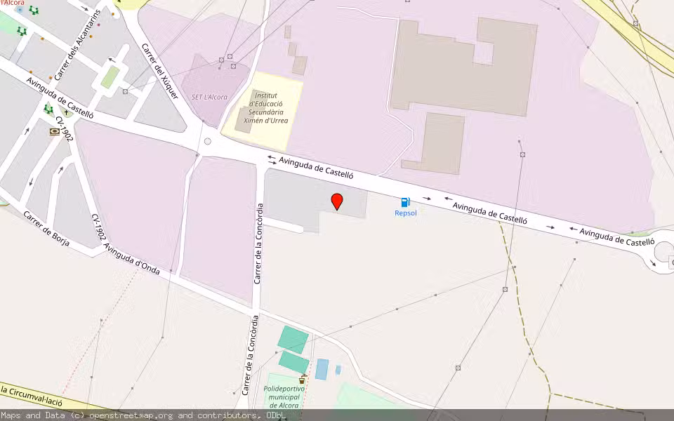 Mapa de Subasta Inmueble (Solar) en L'alcora, Castellón/Castelló