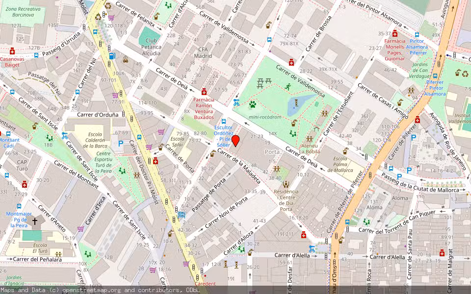 Mapa de Subasta Inmueble (Vivienda) en Barcelona