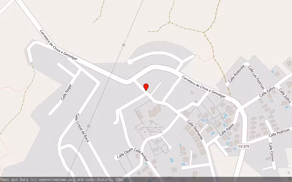 Mapa de Subasta Inmueble (Vivienda) en Chiva, Valencia/València