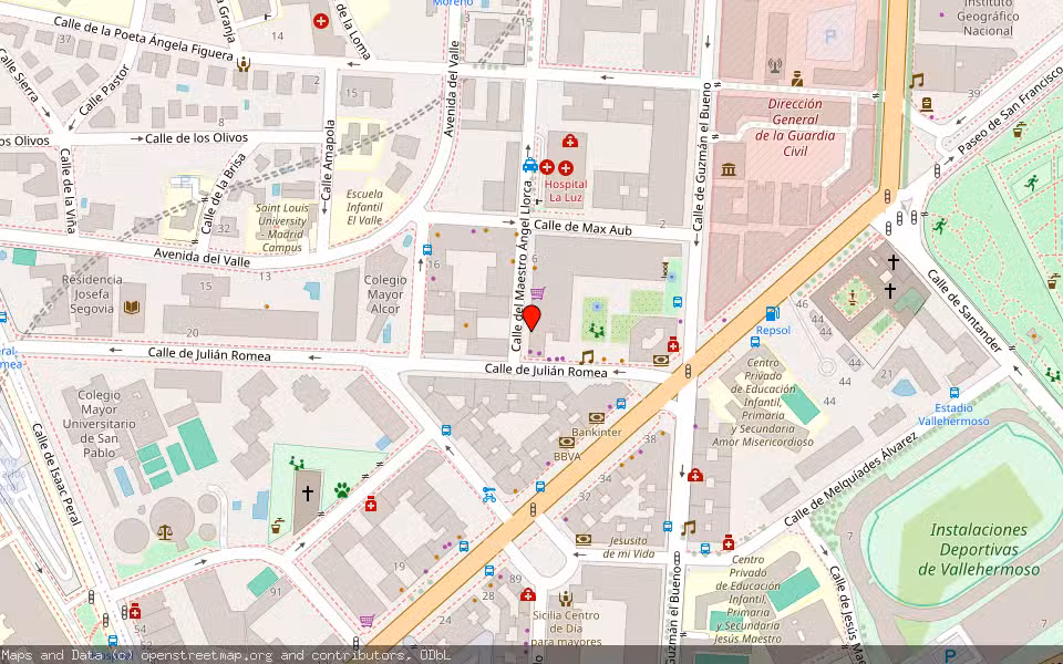 Mapa de Subasta Inmueble (Vivienda) en Madrid