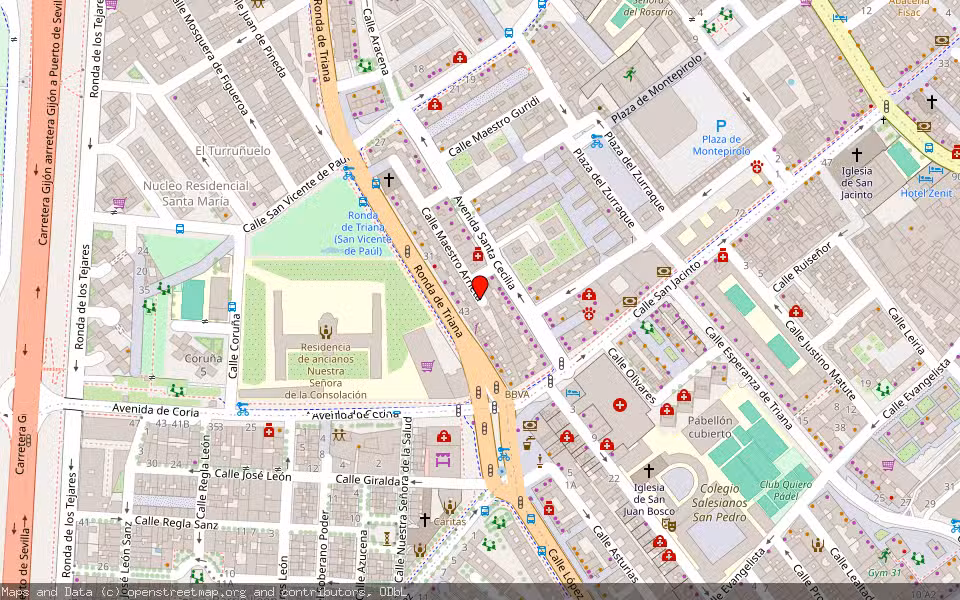 Mapa de Subasta Inmueble (Local comercial) en Sevilla