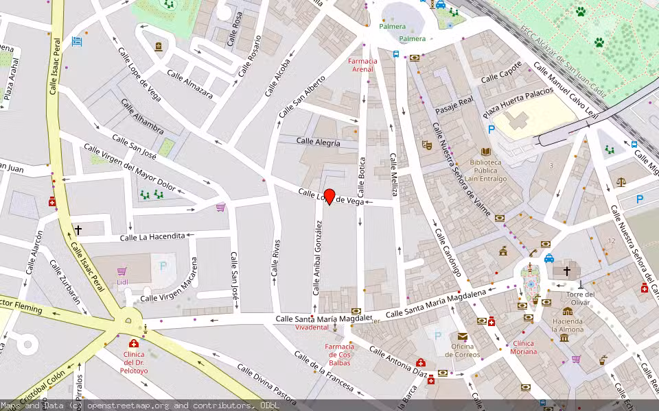 Mapa de Subasta Inmueble (Vivienda) en Dos Hermanas, Sevilla