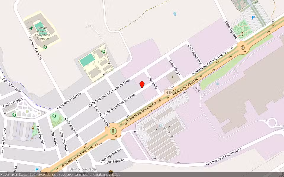 Mapa de Subasta Inmueble (Vivienda) en Alhama De Murcia, Murcia