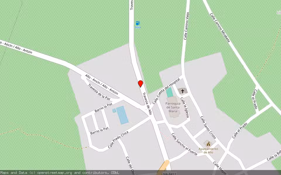 Mapa de Subasta Inmueble (Vivienda) en Allo, Navarra