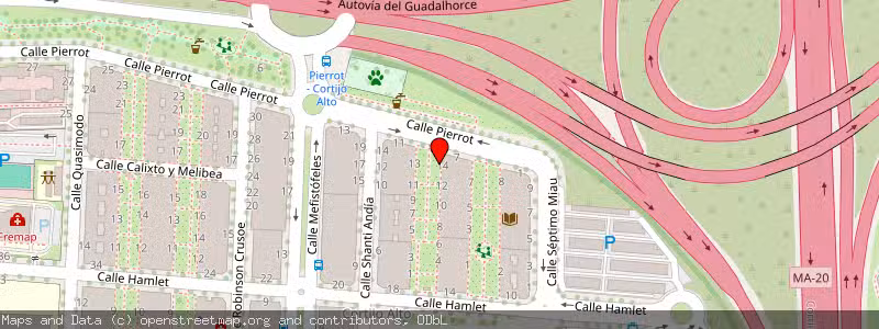 Mapa de Subasta de Inmueble (Local comercial) en Malaga, Málaga 