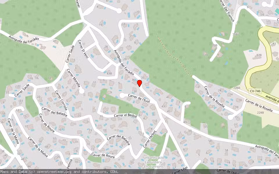 Mapa de Subasta Inmueble (Solar) en Benissa, Alicante/Alacant