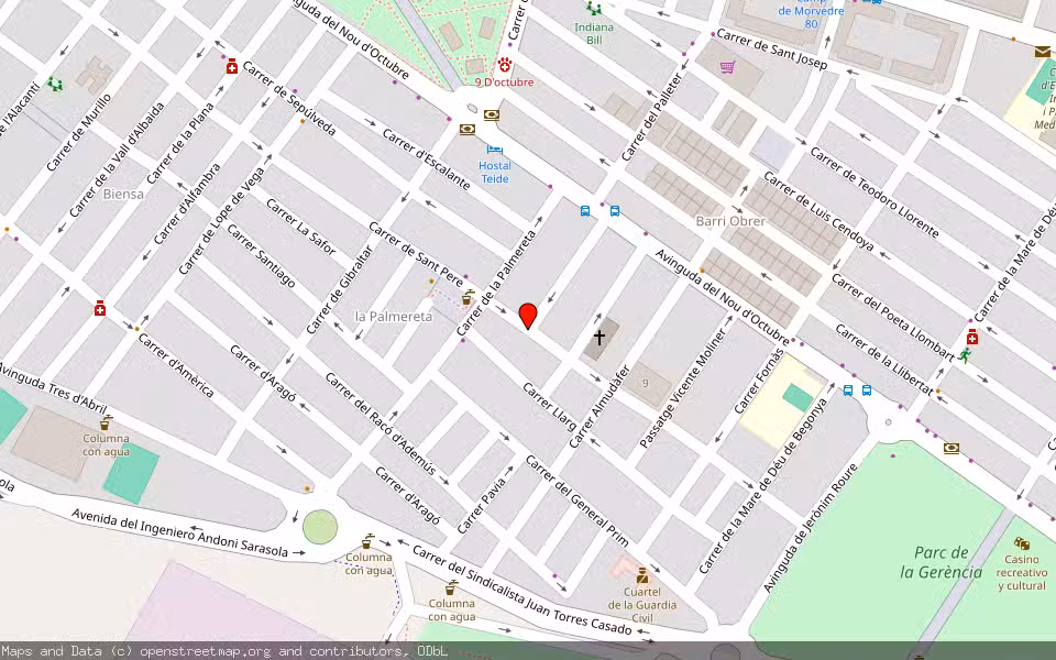 Mapa de Subasta Inmueble (Vivienda) en Puerto De Sagunto, Valencia/València