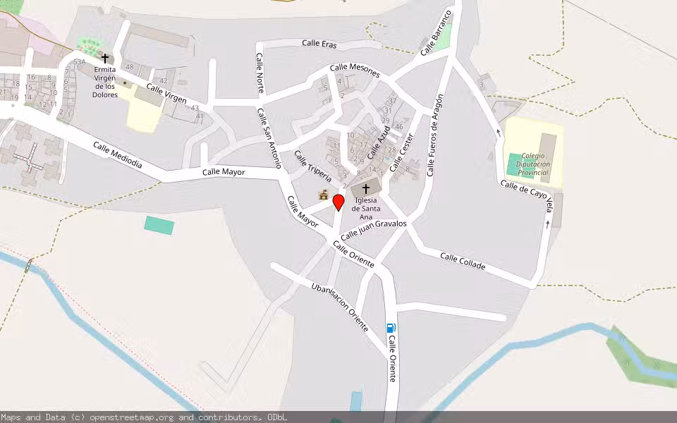Mapa de Subasta Inmueble (Garaje) en Brea De Aragon, Zaragoza