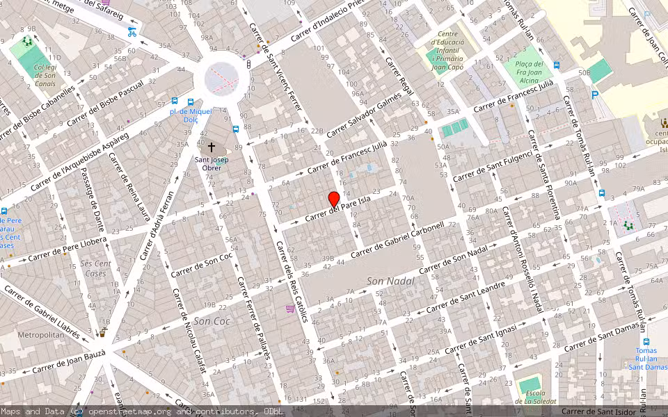Mapa de Subasta Inmueble (Vivienda) en Palma, Illes Balears