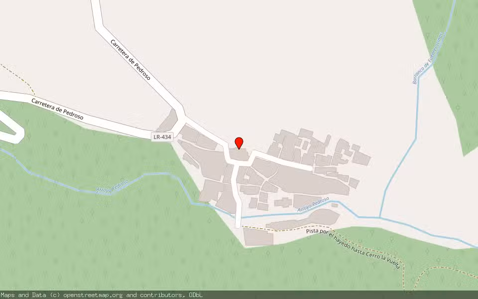 Mapa de Subasta Inmueble (Finca rústica) en Pedroso, La Rioja