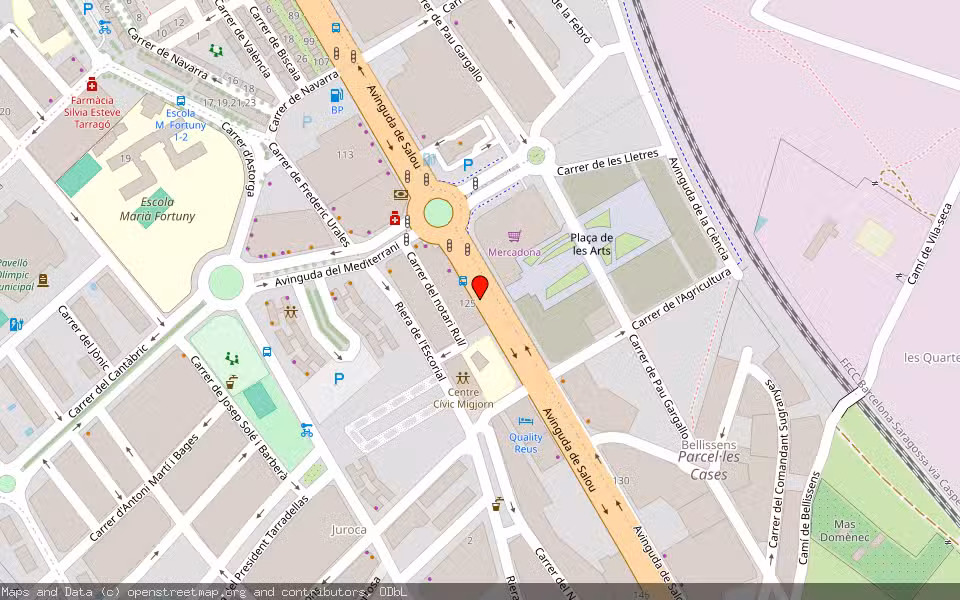 Mapa de Subasta Inmueble (Vivienda) en Reus, Tarragona