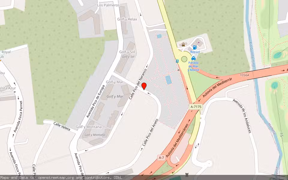 Mapa de Subasta Inmueble (Vivienda) en Estepona, Málaga