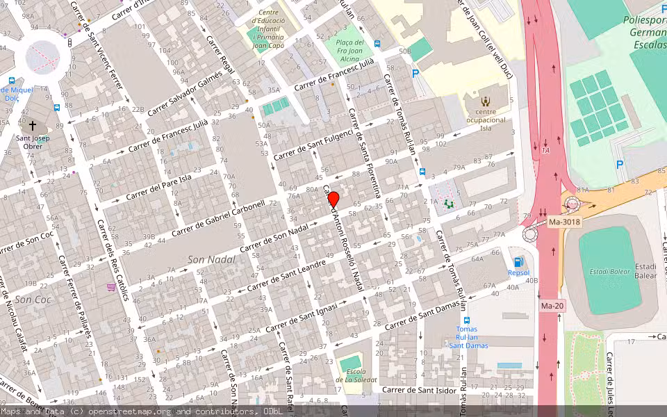 Mapa de Subasta Inmueble (Vivienda) en Palma, Illes Balears